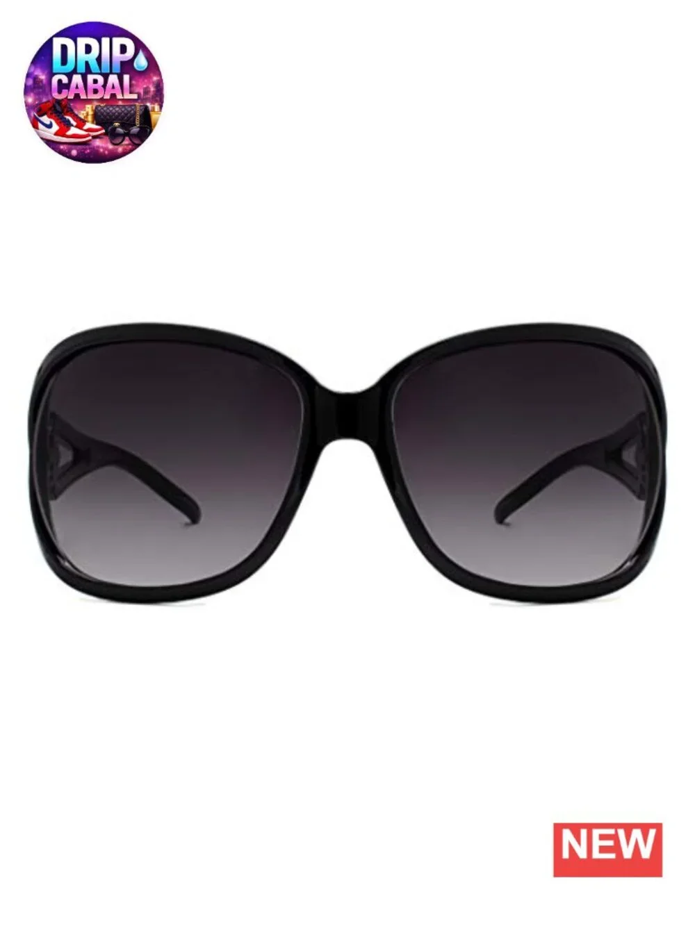 Oversized Vintage Jackie O Sunglasses for Women, 100% UV Protection